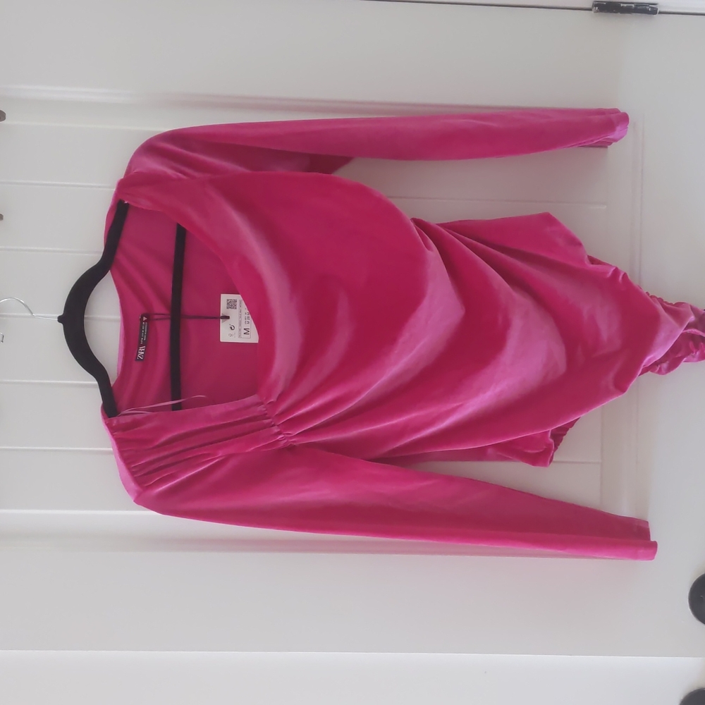 Zara velvet bodysuit